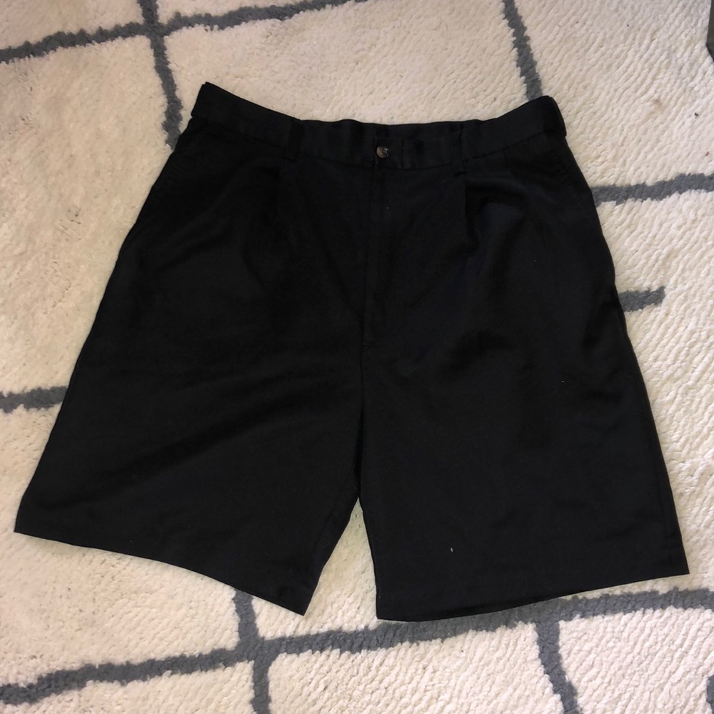 Men’s Black Golf Shorts.